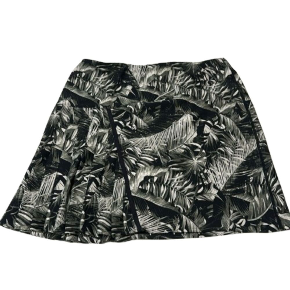 Tail Pleated Skirt Reversible Tropical Plaid Womens Medium Golf Tennis Active